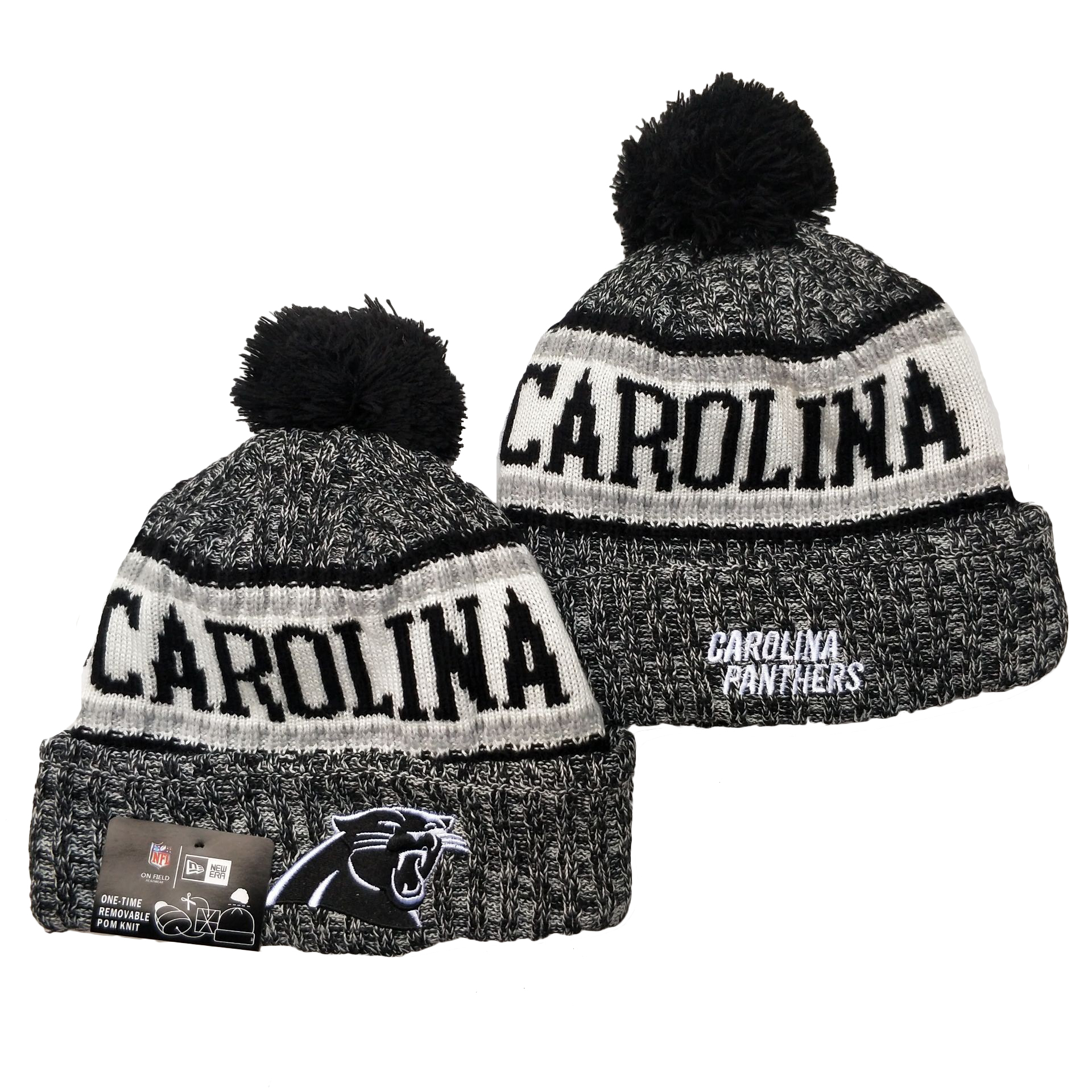 Carolina Panthers Knit Hats 059